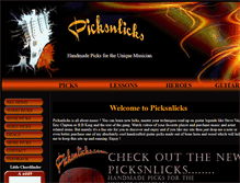 Tablet Screenshot of picksnlicks.com